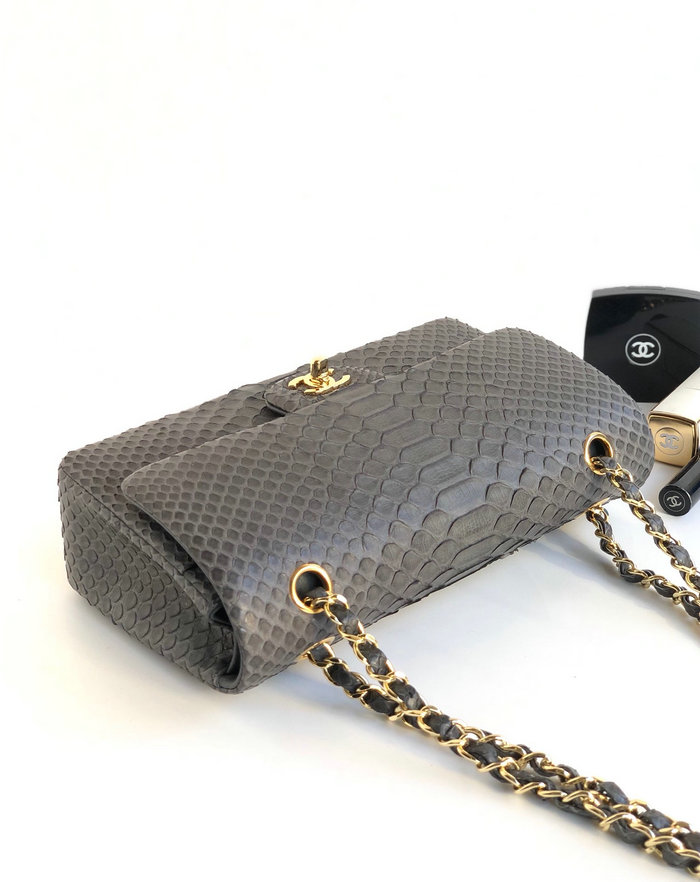 Chanel Snake Leather Shoulder Bag CF03111