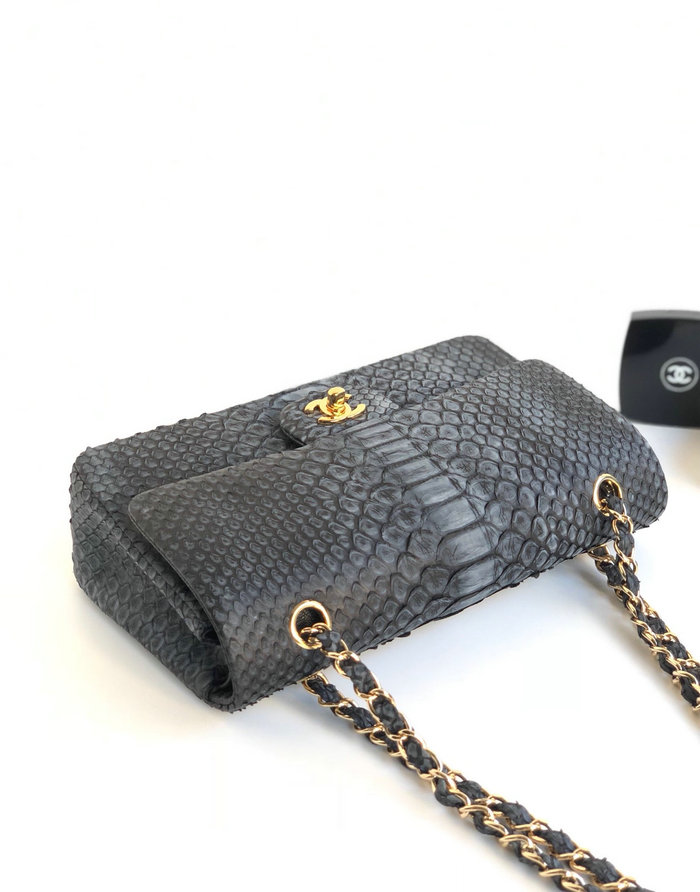 Chanel Snake Leather Shoulder Bag CF03112