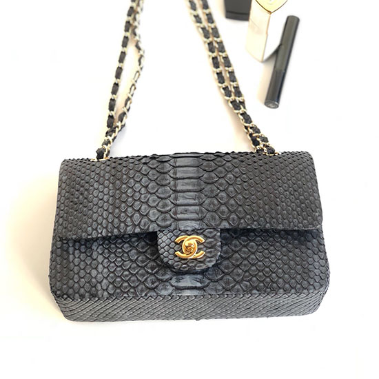 Chanel Snake Leather Shoulder Bag CF03112