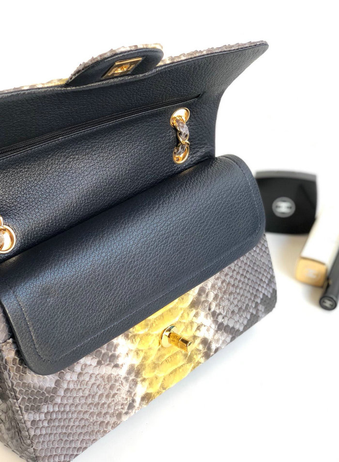 Chanel Snake Leather Shoulder Bag CF03114