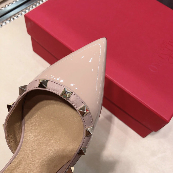 Valentino Patent Slingback Pump Nude VS03085