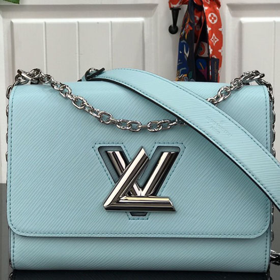 Louis Vuitton Epi Leather Twist MM Seaside Blue M50280