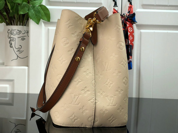 Louis Vuitton Monogram Empreinte Neonoe MM Cream M45256