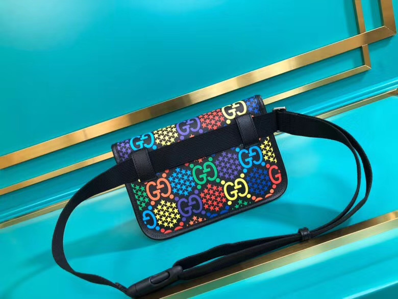 Gucci GG Psychedelic Belt Bag Black 598113