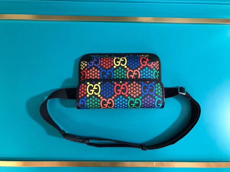 Gucci GG Psychedelic Belt Bag Black 598113