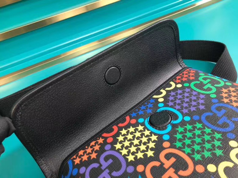 Gucci GG Psychedelic Belt Bag Black 598113