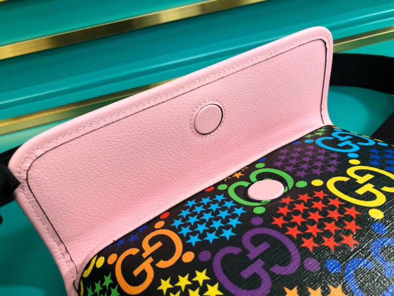 Gucci GG Psychedelic Belt Bag Pink 598113