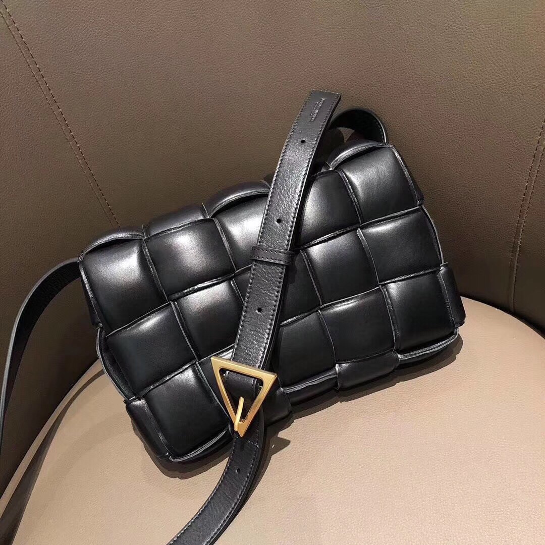 Bottega Veneta Padded Cassette Bag Black 591970