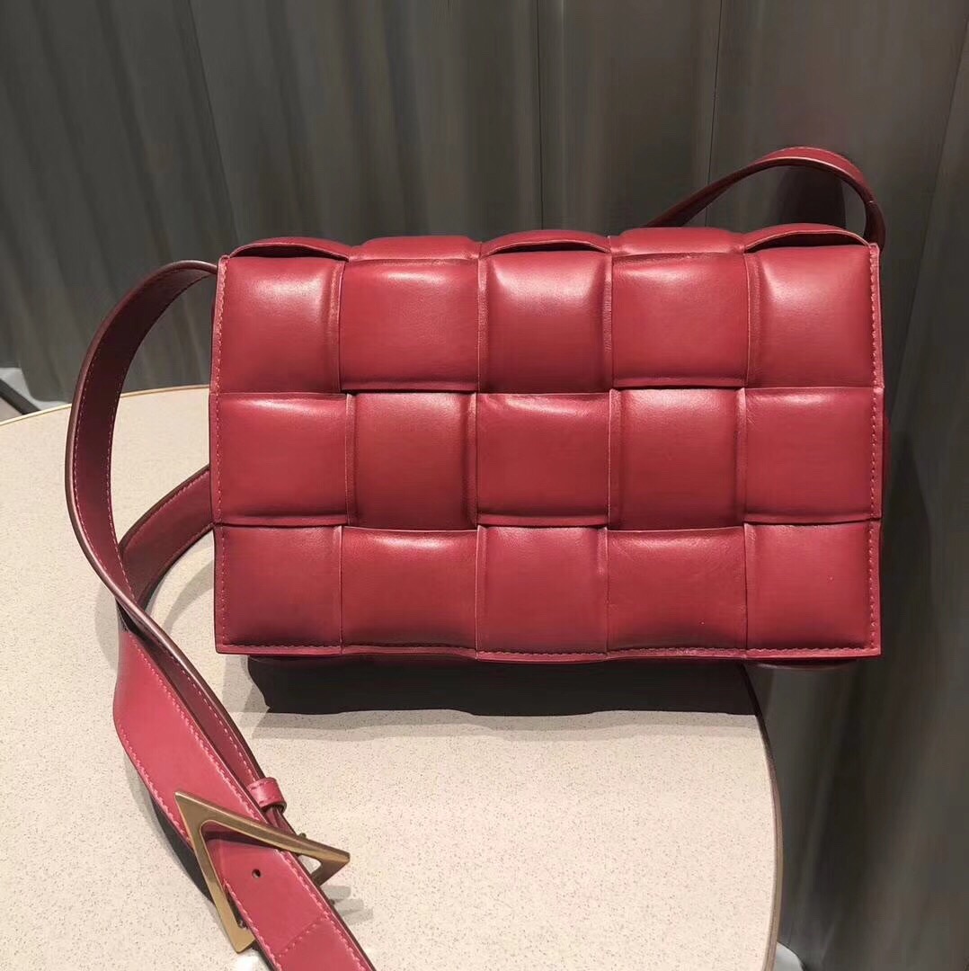 Bottega Veneta Padded Cassette Bag Red 591970