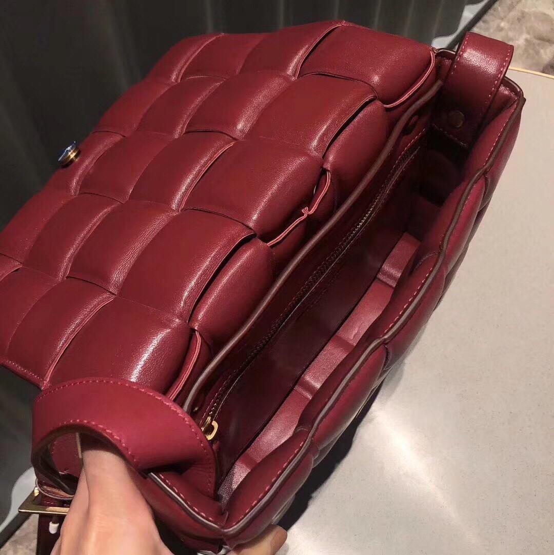 Bottega Veneta Padded Cassette Bag Red 591970