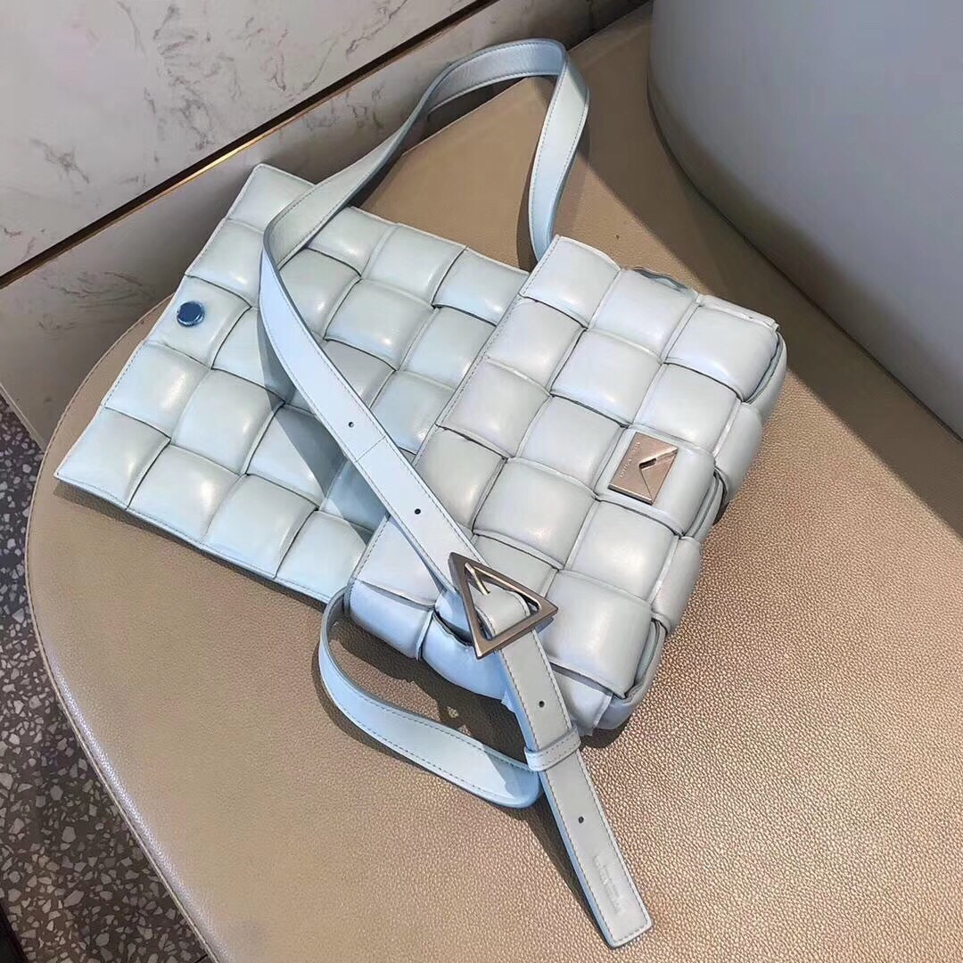 Bottega Veneta Padded Cassette Bag Skyblue 591970