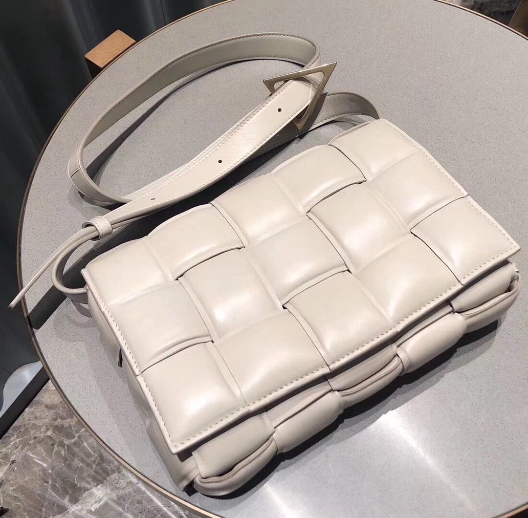 Bottega Veneta Padded Cassette Bag White 591970