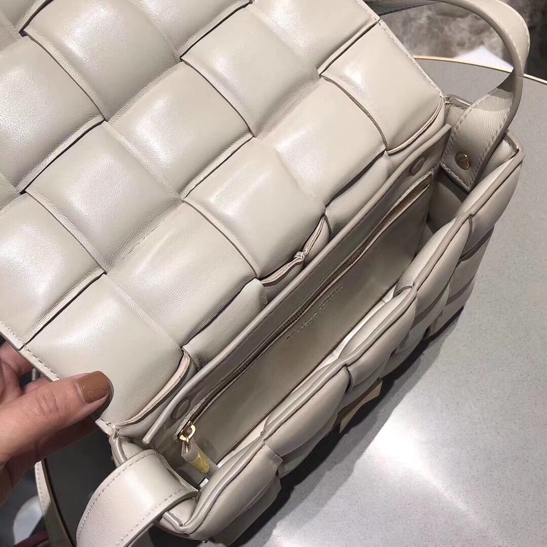 Bottega Veneta Padded Cassette Bag White 591970