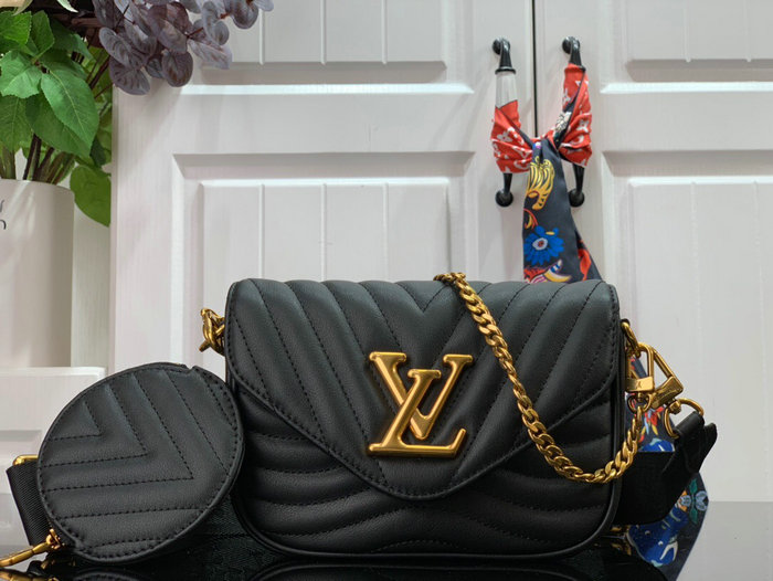 Louis Vuitton New Wave Multi Pochette Black M56468