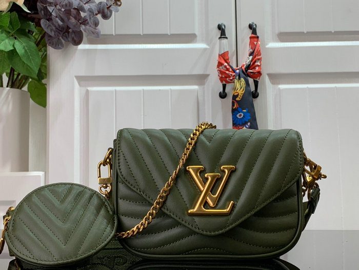 Louis Vuitton New Wave Multi Pochette Green M56468