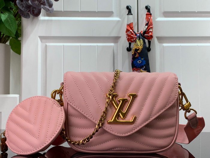 Louis Vuitton New Wave Multi Pochette Pink M56468