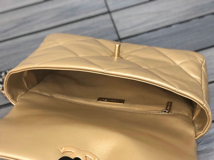 Chanel 19 Large Flap Bag Gold AS1160