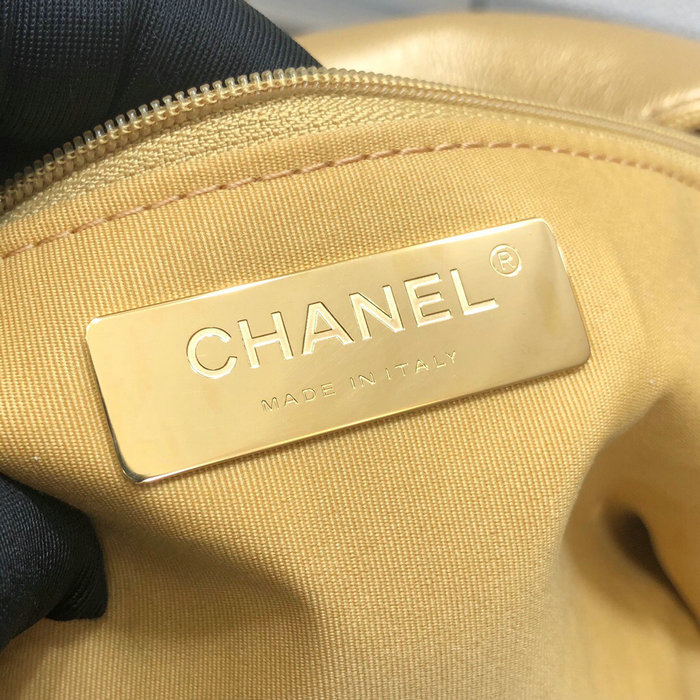 Chanel 19 Large Flap Bag Gold AS1160