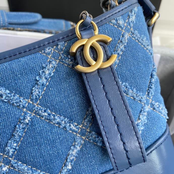 Chanel Denim Gabrielle Hobo Bag AS07062