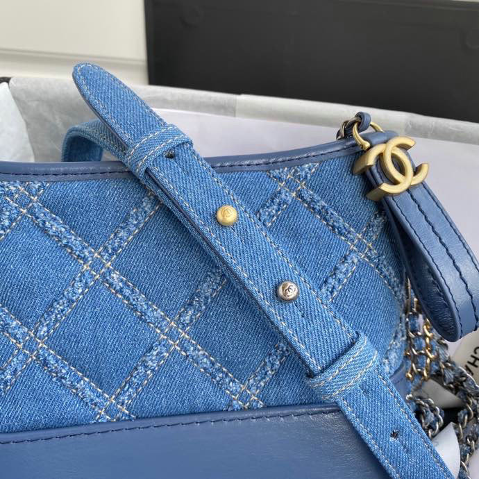 Chanel Denim Small Gabrielle Hobo Bag AS07061