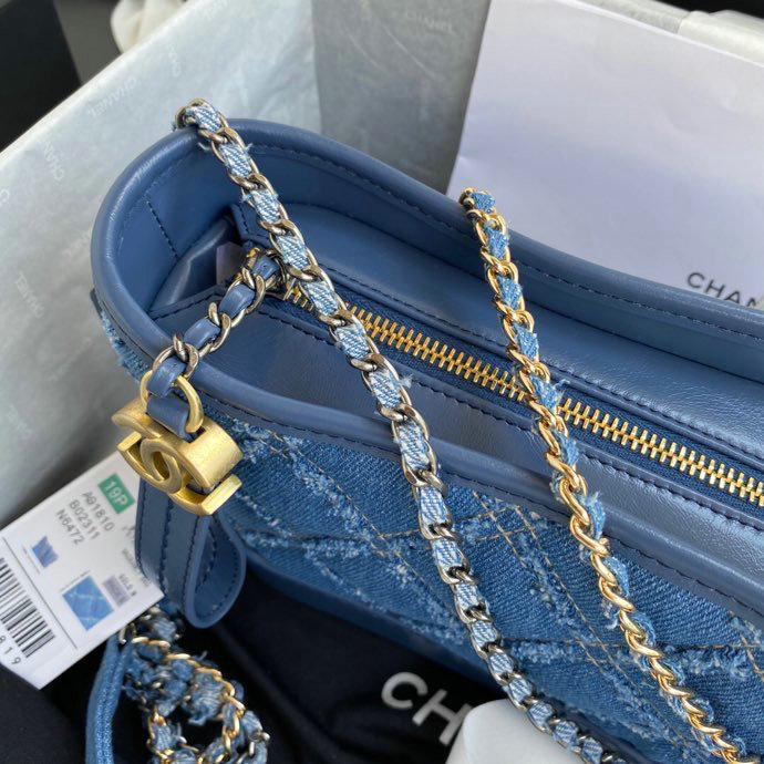 Chanel Denim Small Gabrielle Hobo Bag AS07061