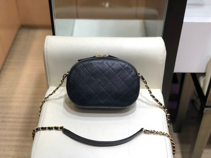 Chanel Lambskin Camera Case Black AS1757