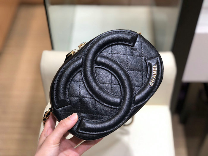 Chanel Lambskin Camera Case Black AS1757