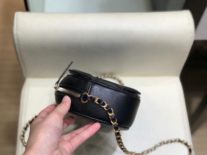 Chanel Lambskin Camera Case Black AS1757