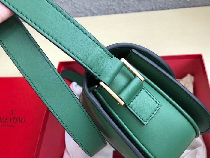 Valentino Garavani Supervee Calfskin Crossbody Bag Green V07193