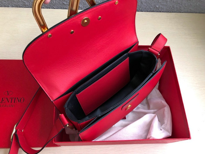 Valentino Garavani Supervee Calfskin Crossbody Bag Red V07193