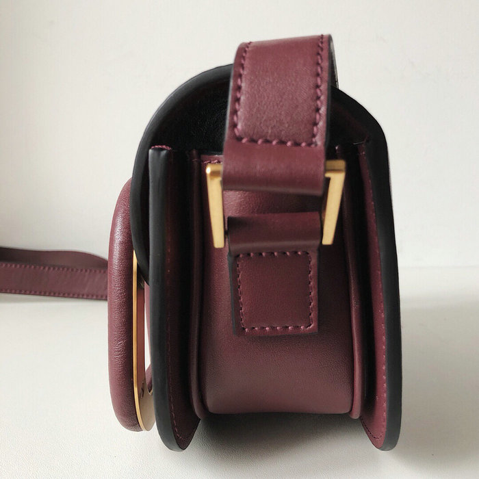 Valentino Small Supervee Calfskin Crossbody Bag Brown V07192