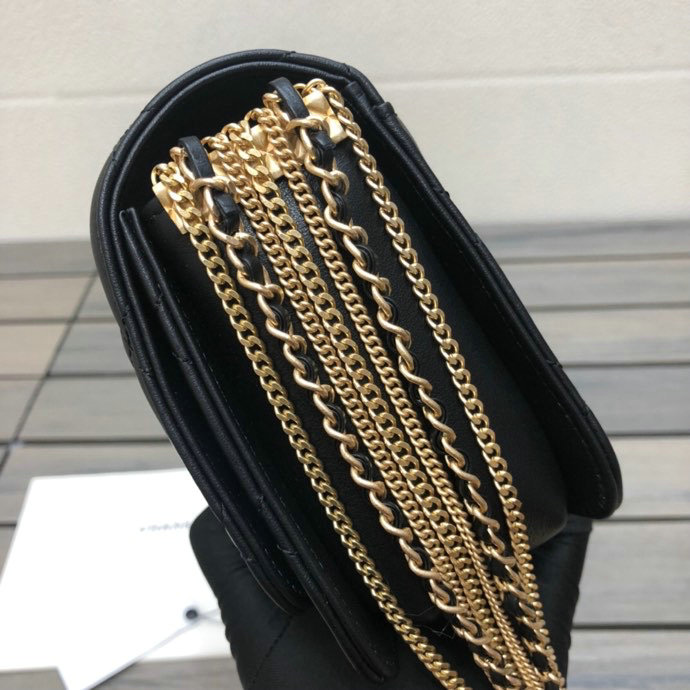 Chanel Calfskin Flap Bag Black AS2052