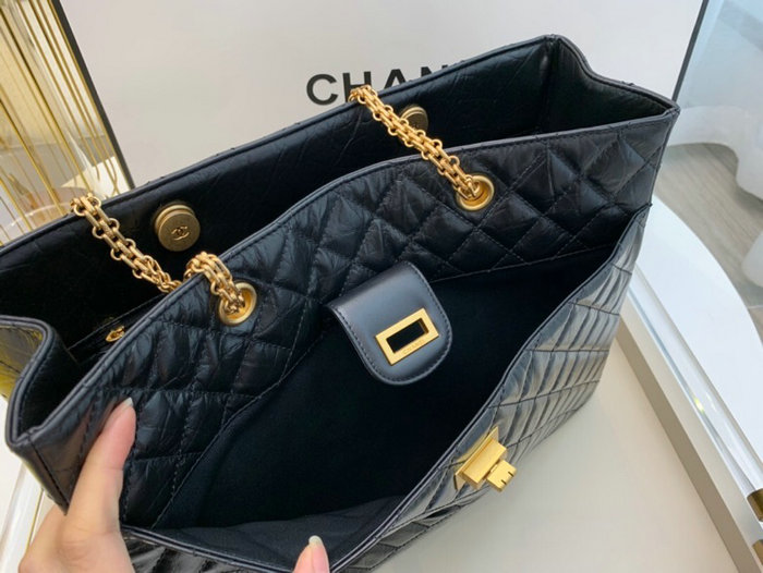 Chanel Calfskin Shoulder Bag Black AS6611