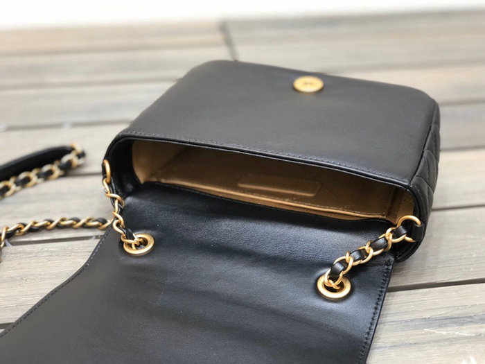 Chanel Lambskin Flap Bag Black AS1881