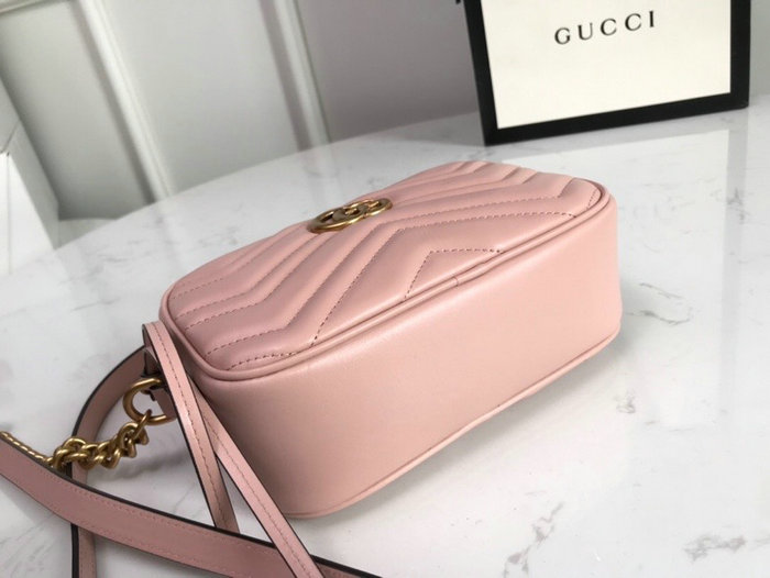 Gucci GG Marmont Matelasse Mini Bag Pink 448065