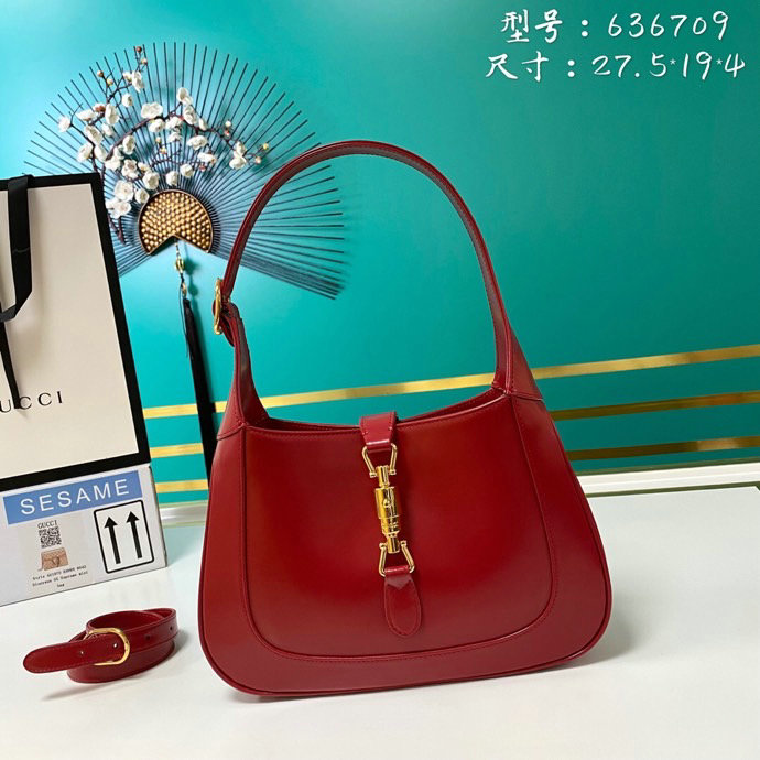 Gucci Jackie 1961 Small Hobo Bag Red 636709