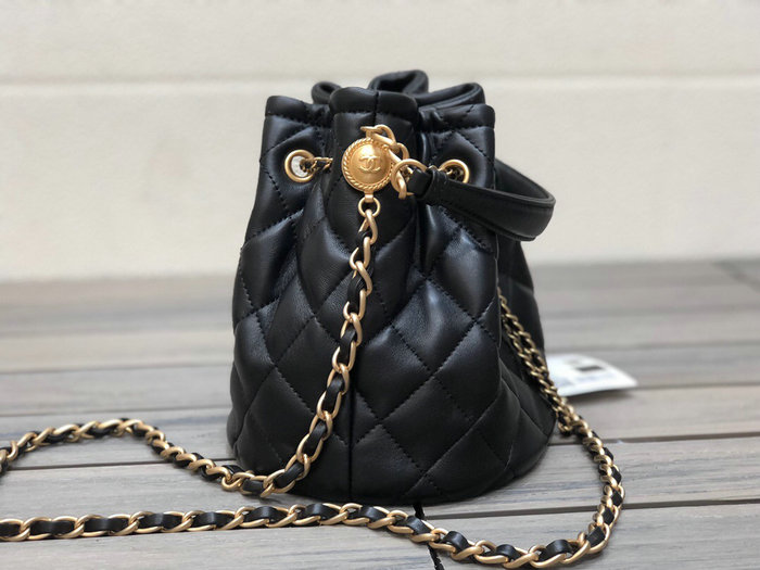 Chanel Lambskin Bucket Bag AS2057