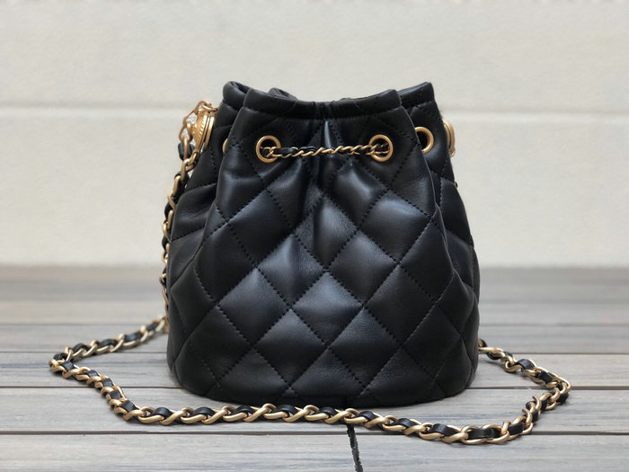 Chanel Lambskin Bucket Bag AS2057