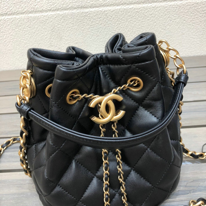 Chanel Lambskin Bucket Bag AS2057