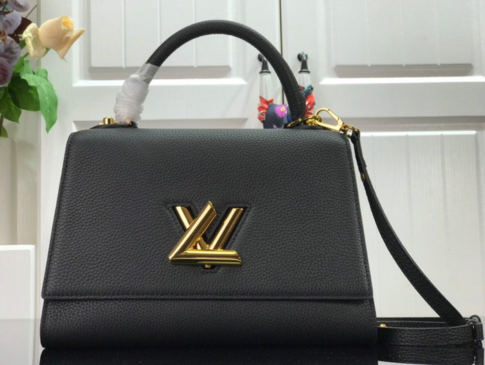 Louis Vuitton Twist One Handle MM Black M57093