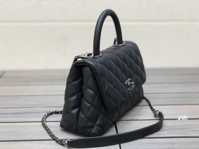 Chanel Small Flap Bag with Top Handle Black A929903