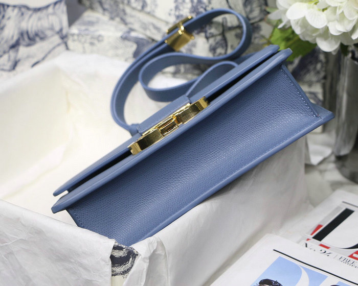 Dior 30 Montaigne Calfskin Bag Blue M9030