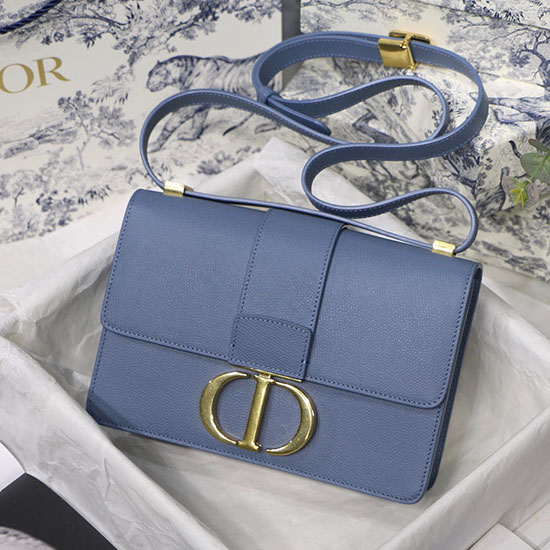 Dior 30 Montaigne Calfskin Bag Blue M9030