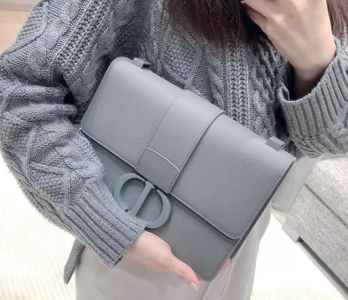 Dior 30 Montaigne Calfskin Bag Grey M9030