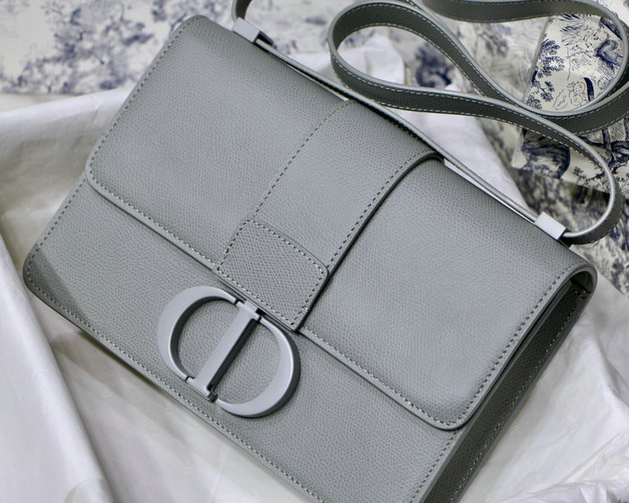 Dior 30 Montaigne Calfskin Bag Grey M9030