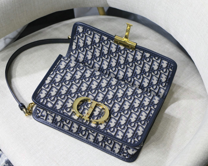 Dior 30 Montaigne Chain Bag Blue M9208