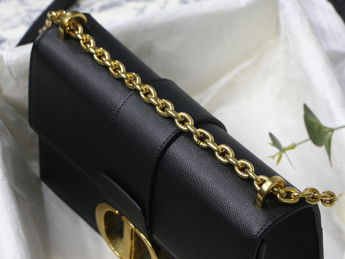 Dior Grained Calfskin 30 Montaigne Chain Bag Black M9208