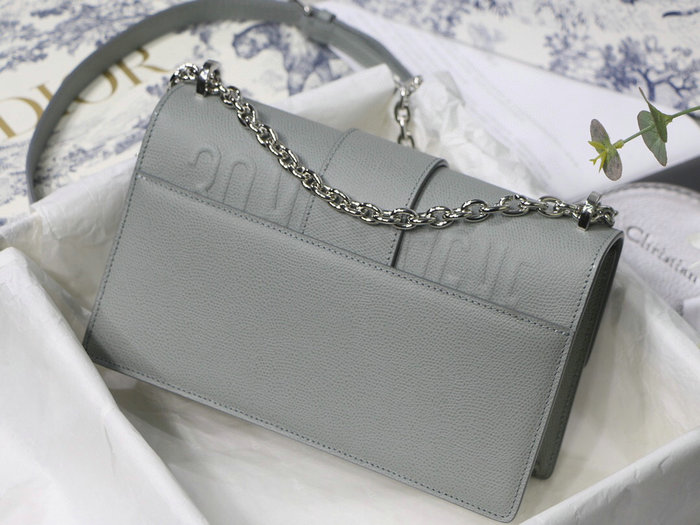 Dior Grained Calfskin 30 Montaigne Chain Bag Grey M9208