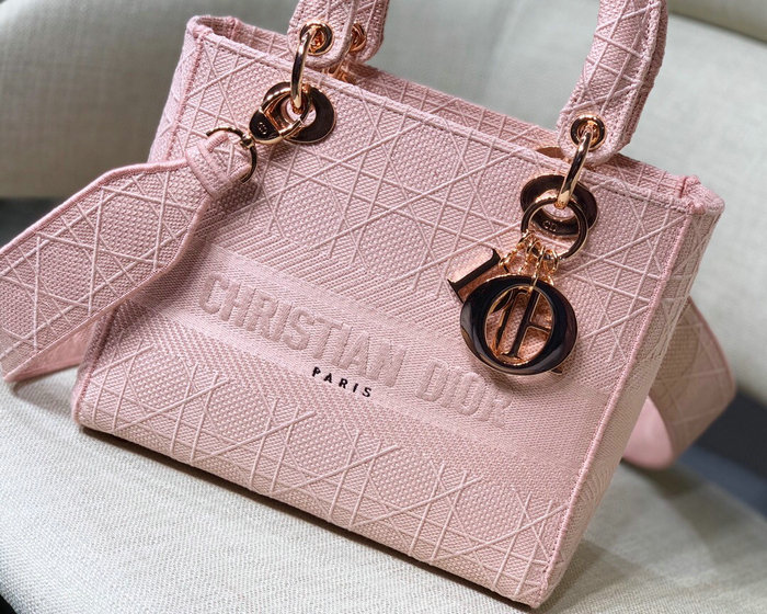 Dior Medium Lady D-lite Bag Pink M0565