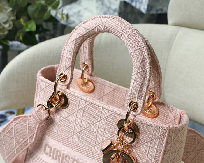 Dior Medium Lady D-lite Bag Pink M0565